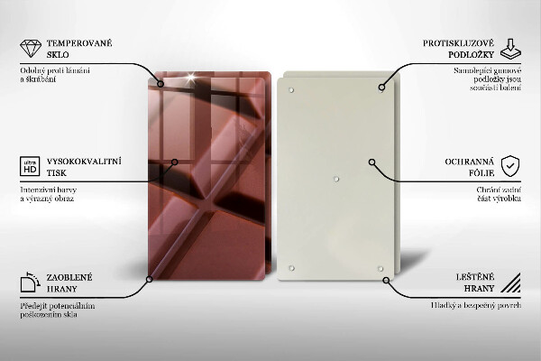 Skyddsplatta för spis Chokladkuber