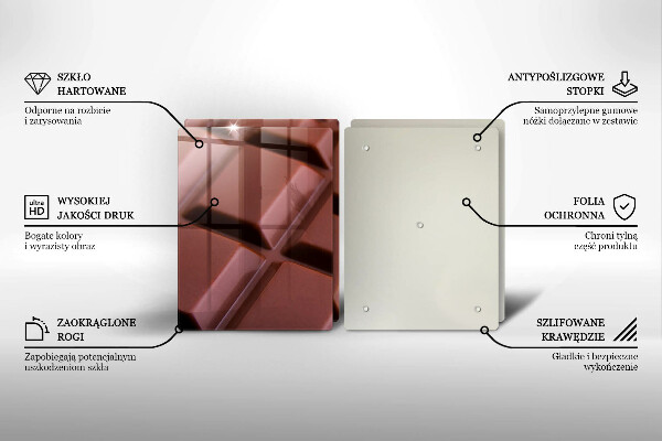 Skyddsplatta för spis Chokladkuber