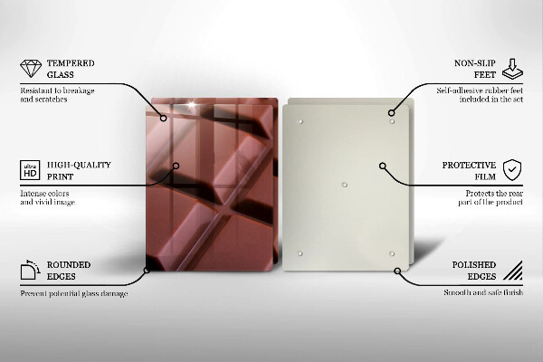 Skyddsplatta för spis Chokladkuber