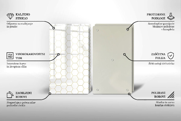 Skyddsplatta för spis Abstrakta mönster