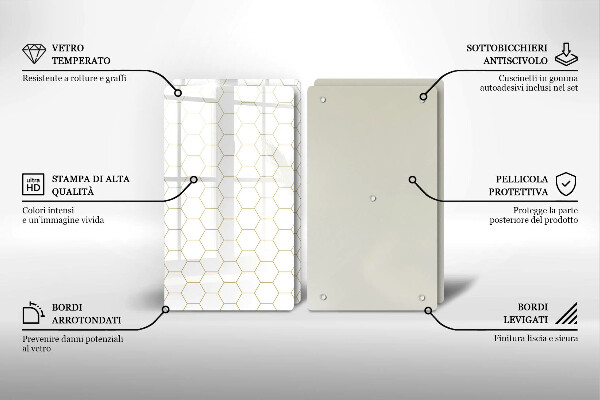 Skyddsplatta för spis Abstrakta mönster