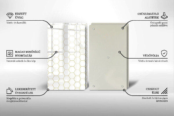 Skyddsplatta för spis Abstrakta mönster