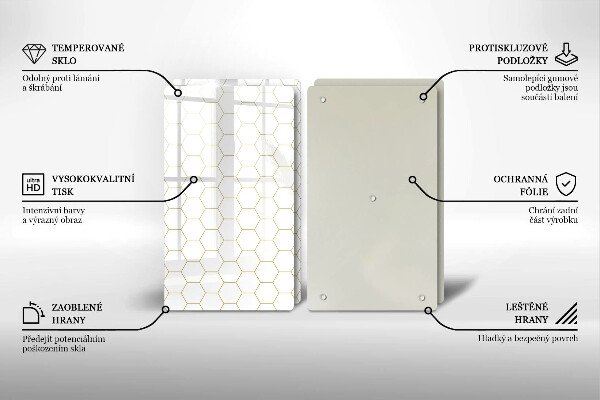 Skyddsplatta för spis Abstrakta mönster