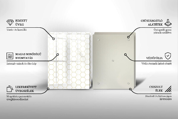 Skyddsplatta för spis Abstrakta mönster