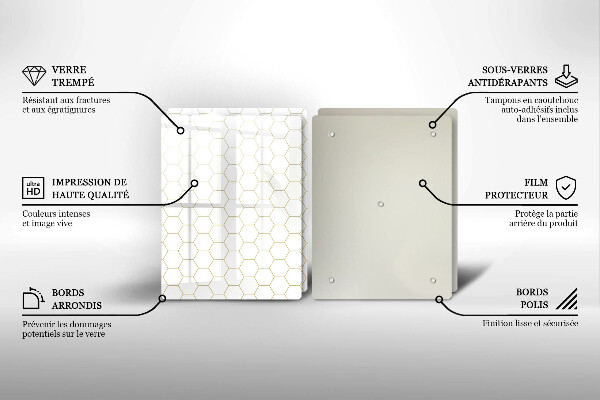 Skyddsplatta för spis Abstrakta mönster