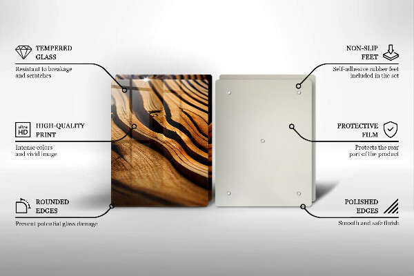 Skyddsplatta för spis Trästam