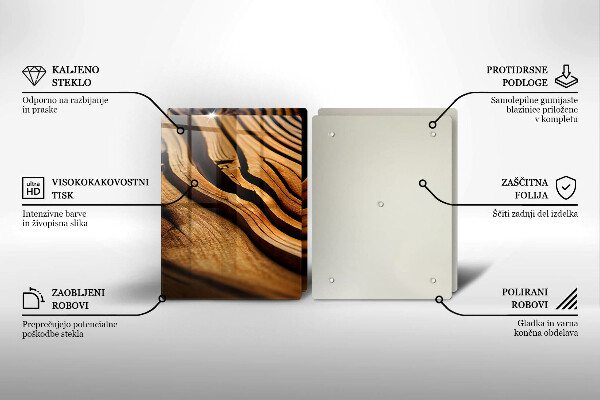 Skyddsplatta för spis Trästam