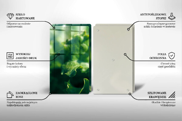 Skyddsplatta för spis Salladsblad