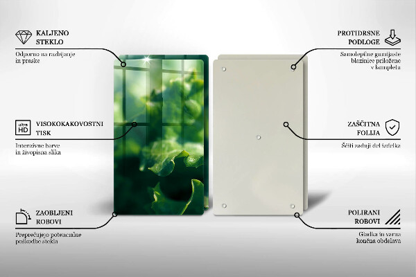 Skyddsplatta för spis Salladsblad