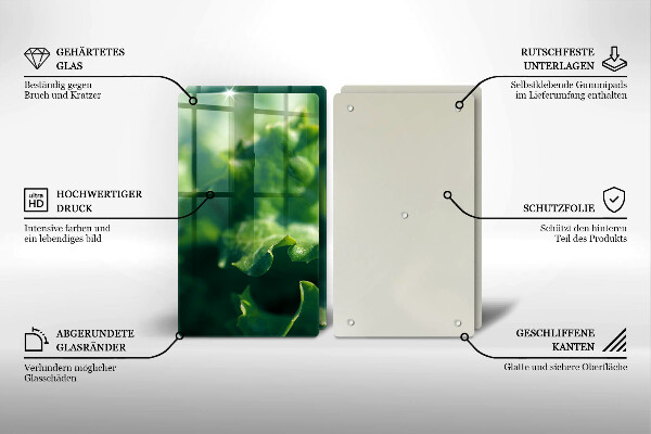 Skyddsplatta för spis Salladsblad