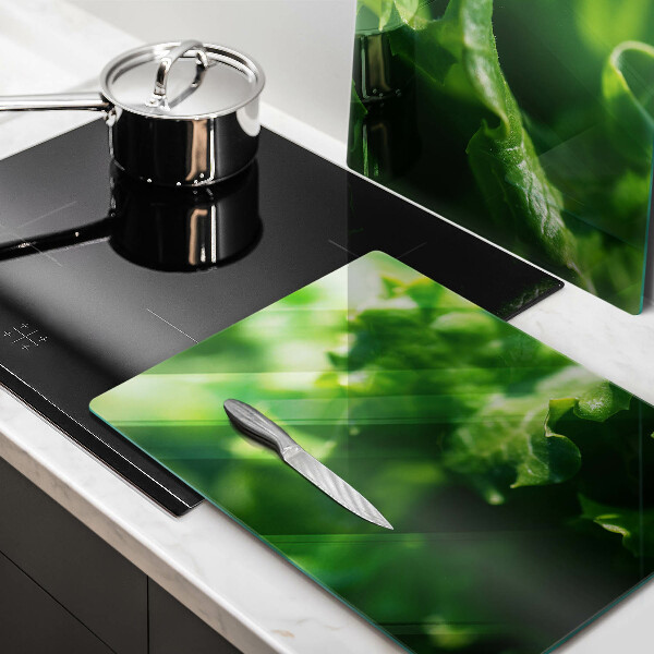 Skyddsplatta för spis Salladsblad