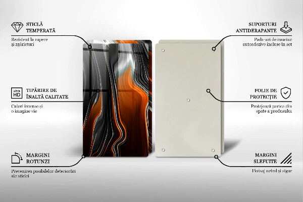 Spisskyddsplatta Abstrakt mönster