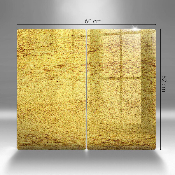 Spisskyddsplatta Gul abstraktion