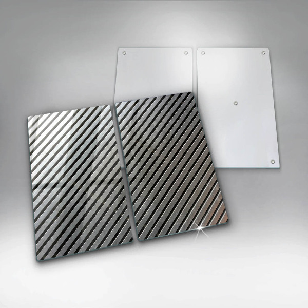 Spisskyddsplatta Metalllinjer