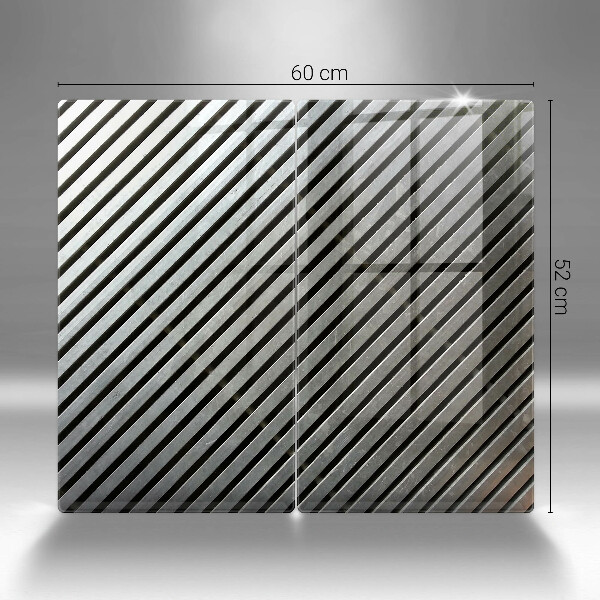 Spisskyddsplatta Metalllinjer