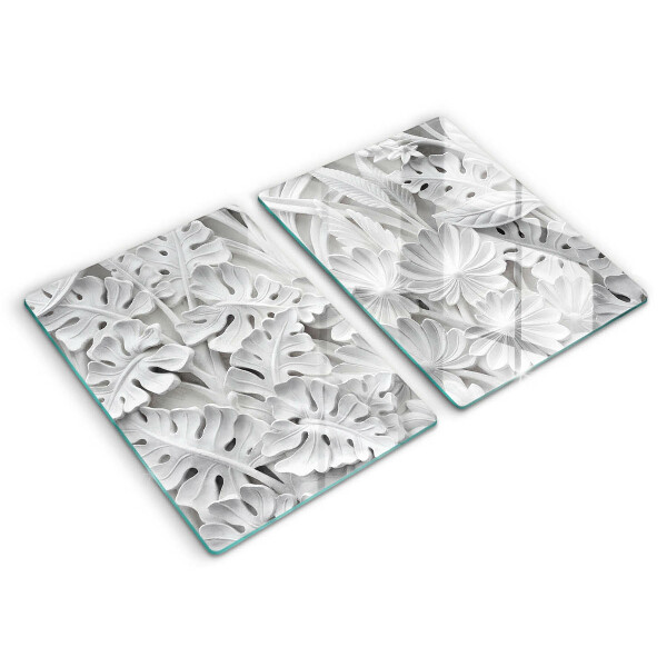 Spisskyddsplatta Vita blommor