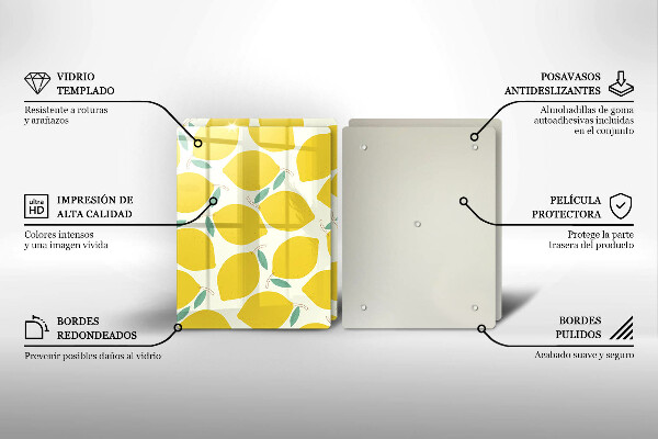 Spisskyddsplatta Tecknade citroner