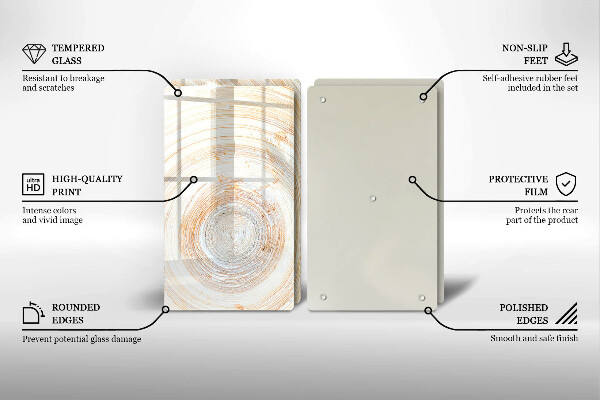 Spisskyddsplatta Trästruktur