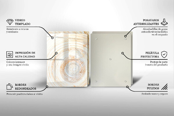 Spisskyddsplatta Trästruktur