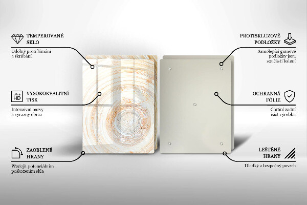 Spisskyddsplatta Trästruktur