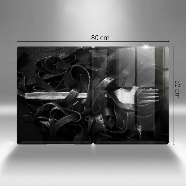 Spisskyddsplatta Svart Tagliatelle Pasta