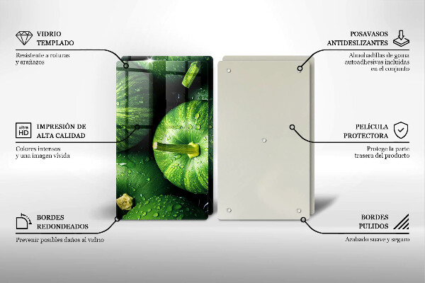 Spisskyddsplatta Gröna pumpor