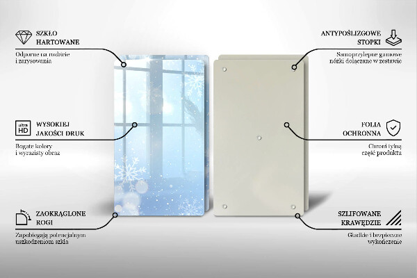 Spisskyddsplatta Vinter textur