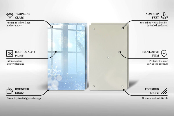 Spisskyddsplatta Vinter textur