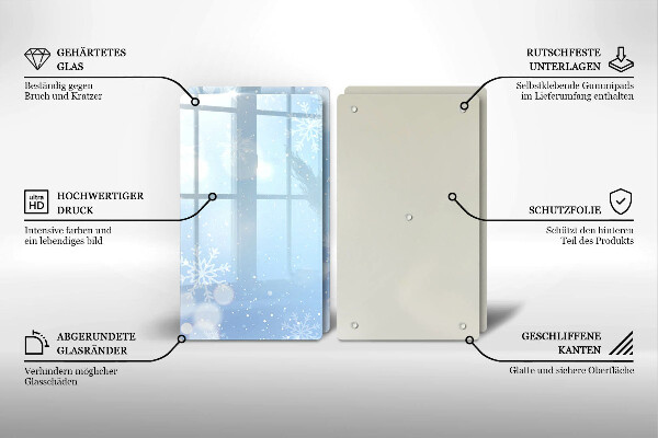 Spisskyddsplatta Vinter textur