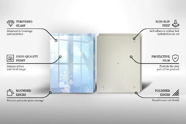 Spisskyddsplatta Vinter textur