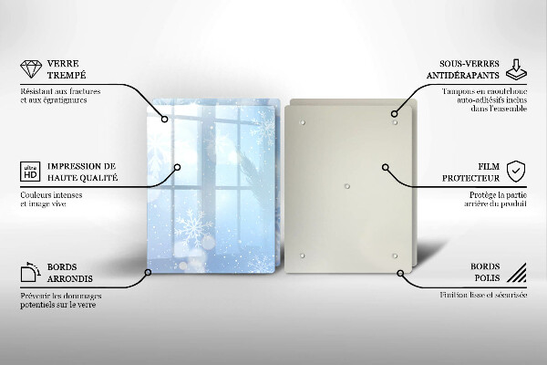 Spisskyddsplatta Vinter textur