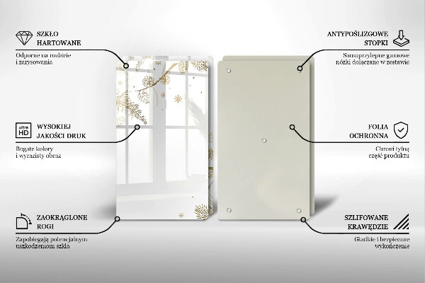 Spisskyddsplatta Vinterdekorationer