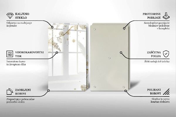 Spisskyddsplatta Vinterdekorationer