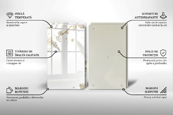 Spisskyddsplatta Vinterdekorationer