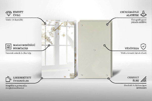 Spisskyddsplatta Vinterdekorationer