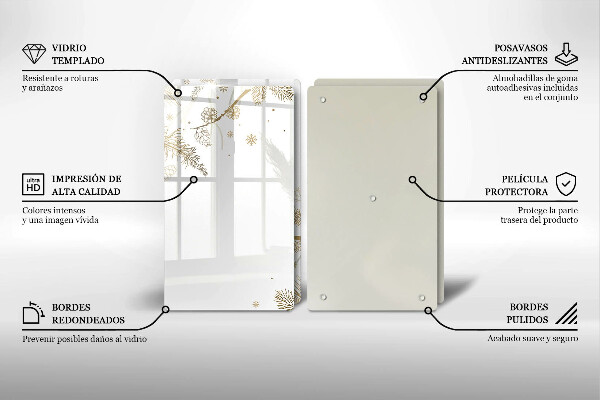 Spisskyddsplatta Vinterdekorationer