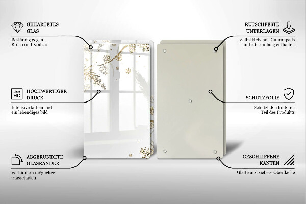 Spisskyddsplatta Vinterdekorationer