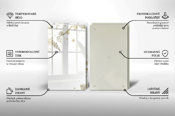 Spisskyddsplatta Vinterdekorationer