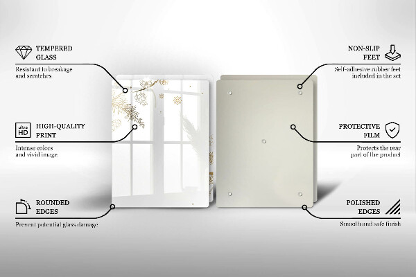 Spisskyddsplatta Vinterdekorationer