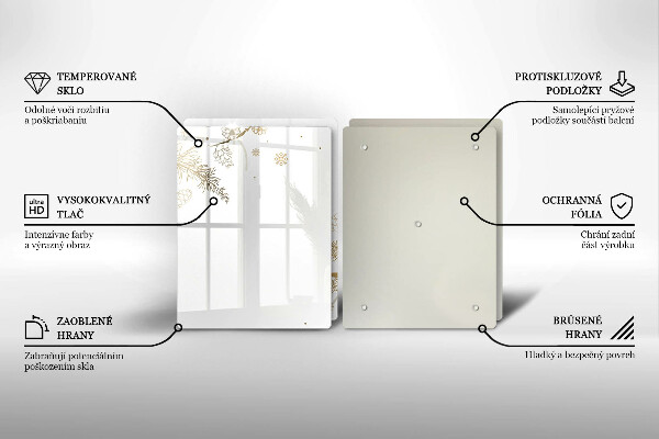 Spisskyddsplatta Vinterdekorationer