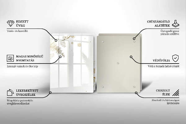 Spisskyddsplatta Vinterdekorationer