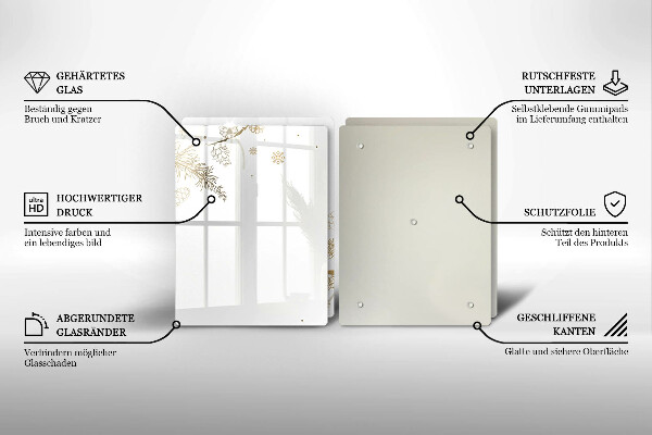 Spisskyddsplatta Vinterdekorationer