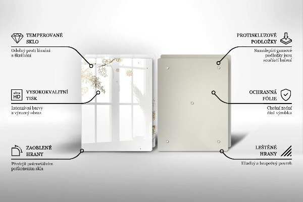 Spisskyddsplatta Vinterdekorationer