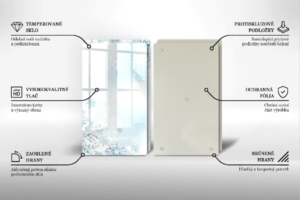 Spisskyddsplatta Snöflinga