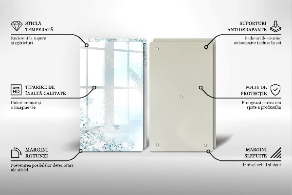 Spisskyddsplatta Snöflinga