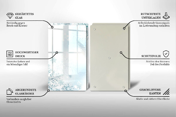 Spisskyddsplatta Snöflinga