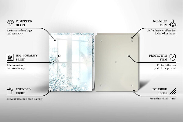 Spisskyddsplatta Snöflinga