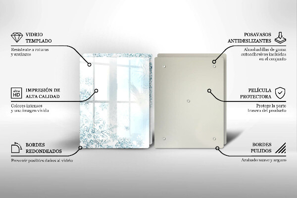 Spisskyddsplatta Snöflinga