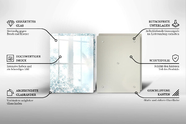 Spisskyddsplatta Snöflinga