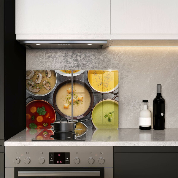 Spisskyddsplatta Färgglada soppor